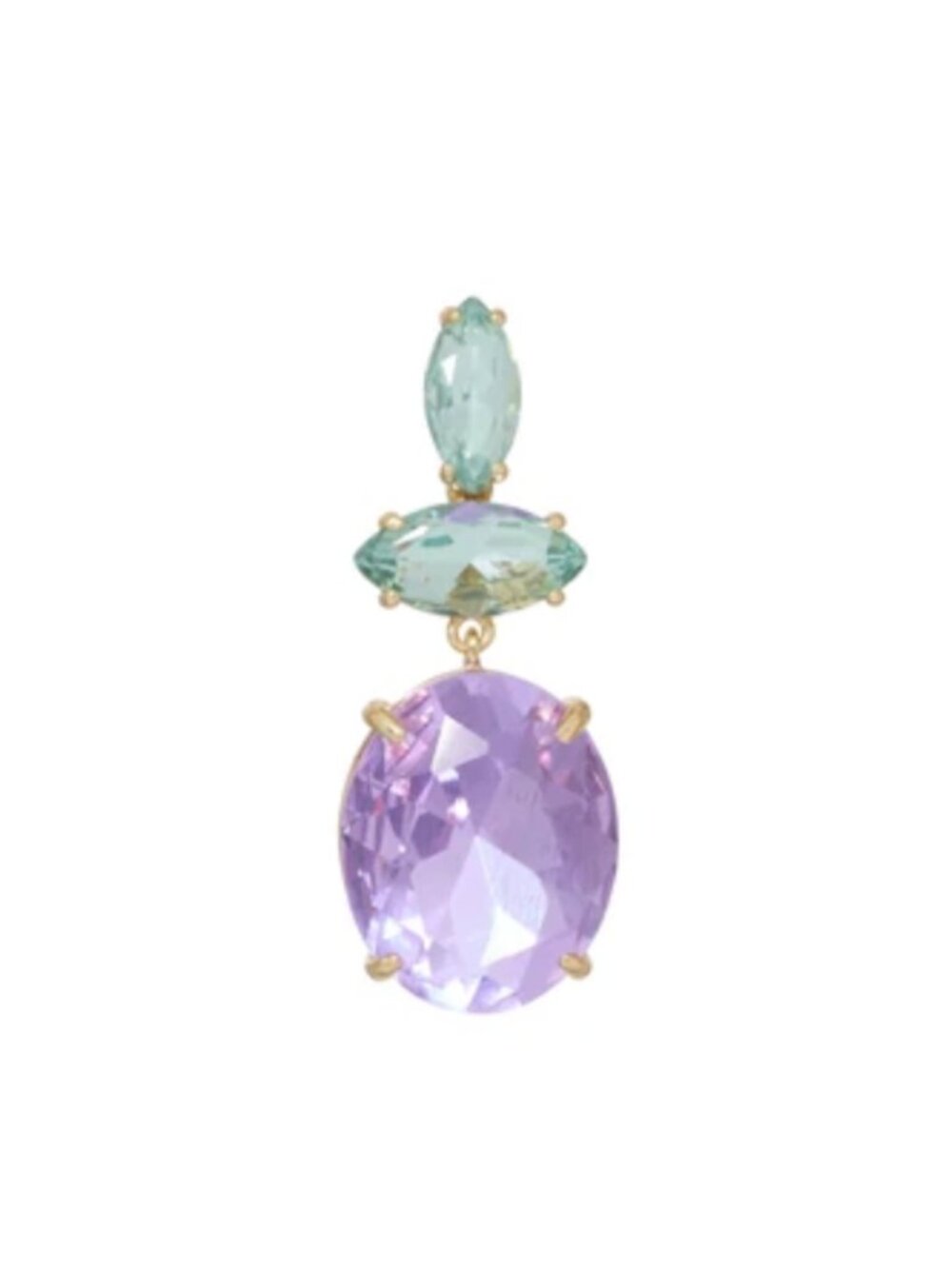BEST Roxanne Assoulin Le Petite Crystal Charm Crushed Violet